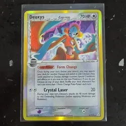 Clean! Pokemon Deoxys EX Delta Species Holon Phantoms Holo Rare 5/110 - Image 1