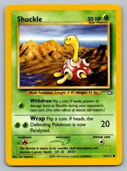 Pokemon TCG Neo Genesis Shuckle 072/111 - Image 1