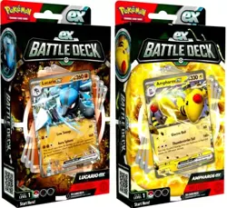 Pokemon EX Battle Deck Ampharos & Lucario-EX Trading Card Game - Image 2