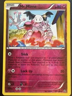 Mr Mime 101/160 Reverse Holo XY Primal Clash Pokemon Card MP - Image 1