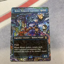 Renet, Temporal Apprentice x1 MTG Borderless Teenage Mutant Ninja Turtles - Image 1