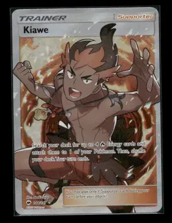 Kiawe (Full Art) 144/147 Pokemon Sun and Moon Burning Shadows NM - Image 1