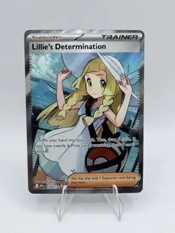 Pokemon Lillie's Determination 169/132 Me01 Full Art Ultra Rare Holo TCG - Image 1