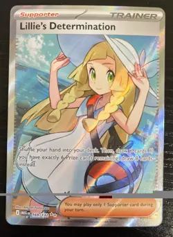 Pokemon TCG Mega Evolution Lillie's Determination Full Art Trainer Card 169/132 - Image 1