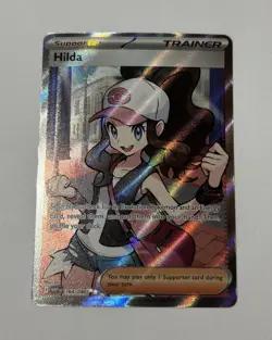 Pokemon TCG Hilda Full Art Ultra Rare White Flare Holo - Image 1
