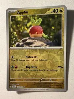 Pokemon - 138/191 Applin - Reverse Holo - Surging Sparks - NM/M - Image 1
