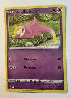 Galarian Slowpoke 054/198 Common Sword & Shield: Chilling Reign Pokemon TCG - Image 1