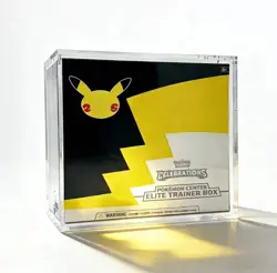 Pokemon Center Celebration Elite Trainer Box Acrylic Case w/ Magnetic Lid PC ETB - Image 1