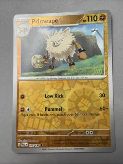 Pokemon TCG * SV Paldea Evolved * 107/193 Primeape REVERSE HOLO Uncommon * NM - Image 1
