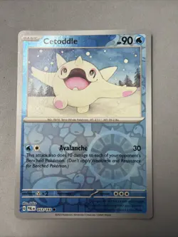 Pokemon TCG * SV Paldea Evolved * 53/193 Cetoddle REVERSE HOLO Common * NM - Image 1