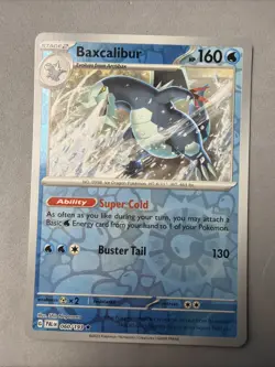 Pokemon TCG * SV Paldea Evolved * 60/193 Baxcalibur REVERSE HOLO RARE * NM - Image 1
