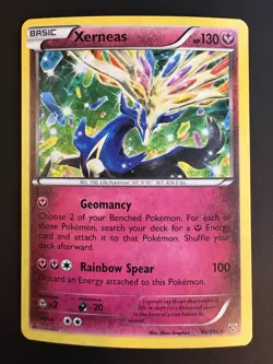 Xerneas 96/146 Cracked Ice Holo 2014 Pokemon XY Base Set HP - Image 1