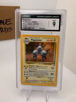 CGC 9 MINT Magneton 2000 Base Set 2 9/130 Holo Pokemon Card - Image 1