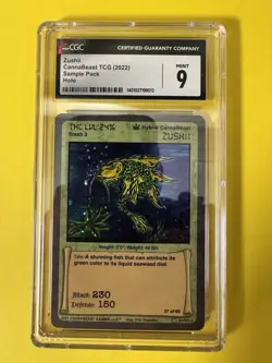 Cannabeast TCG 2021 Sample Zushii Card CGC 9 Only 60 Exist POP 3 No Higher Read* - Image 1