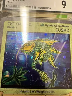 Cannabeast TCG 2021 Sample Zushii Card CGC 9 Only 60 Exist POP 3 No Higher Read* - Image 3