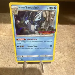 Alolan Sandslash - SM18 - Pokemon Sun & Moon Promo Prerelease Holo Rare Card NM - Image 1