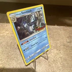 Alolan Sandslash - SM18 - Pokemon Sun & Moon Promo Prerelease Holo Rare Card NM - Image 2