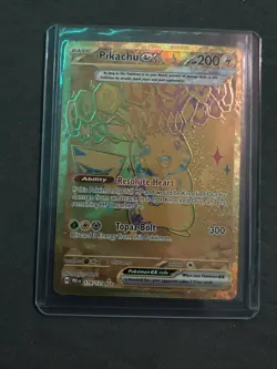 Pokemon TCG Prismatic Pikachu EX Hyper Rare Gold Card 179/131 - Image 2