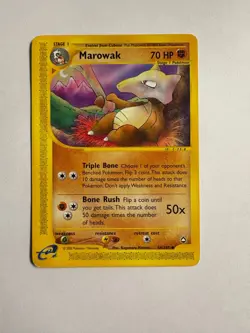 Marowak 054/147 Aquapolis E-Reader Pokemon Card - Image 1