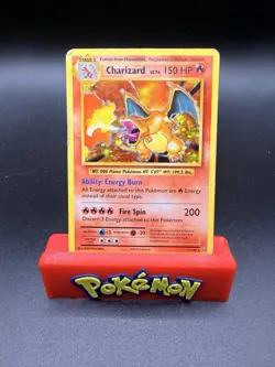 Pokemon Charizard Rare Card 11/108 150 HP Evolutions Dragon English Damaged -c - Image 1