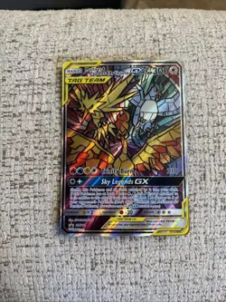 Pokemon Moltres & Zapdos & Articuno GX TAG TEAM SM210 Promo Holo Card English - Image 1