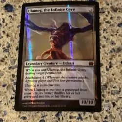 Ulamog, the Infinite Gyre 14 From the Vault: Legends FOIL MTG TCG CARD NM - Image 1