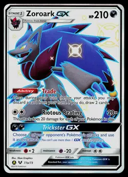 Pokemon Card - Zoroark GX Alternate Art Promo 077a/073 Holo - Image 1