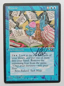 1 x Browse | Artist signed Foglio | Alliances | MTG | Magic The Gathering - Image 1