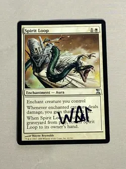 MTG Spirit Loop Artist Proof and Signature Signed Reynolds - Image 1