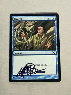 MTG Cancel Artist Proof and Signature Signed Poole - Image 1