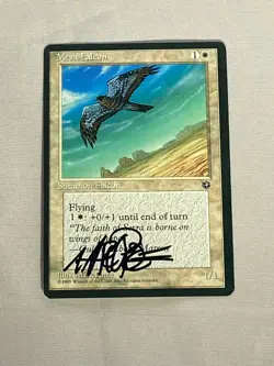 MTG Mesa Falcon Homelands Artist Proof and Signature Signed Poole - Image 1