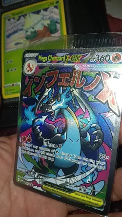 Mega Charizard X EX Full Art Holo Promo 023 Me: Mega Evolution Pokemon Card - Image 1