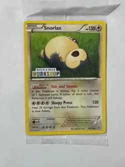 Snorlax Build A Bear Promo Pokemon Sealed - Image 1