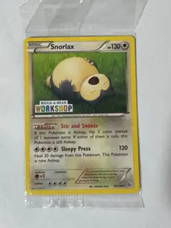 Snorlax Build A Bear Promo Pokemon Sealed - Image 2