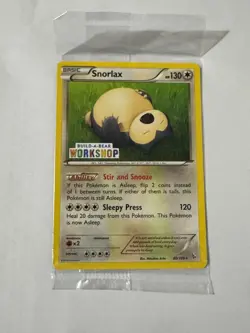 Snorlax Build A Bear Promo Pokemon Sealed - Image 4