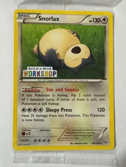 Snorlax Build A Bear Promo Pokemon Sealed - Image 5