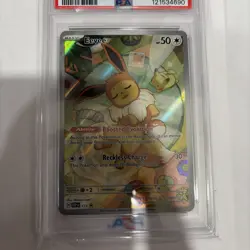 2025 Pokemon PSA 10 Eevee #173 Prismatic Evolutions ETB Black Star Promo Gem MT - Image 2