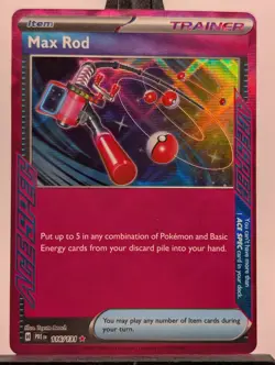Max Rod ACE SPEC NM 116/131 SV: Prismatic Evolutions Pokemon - Image 1