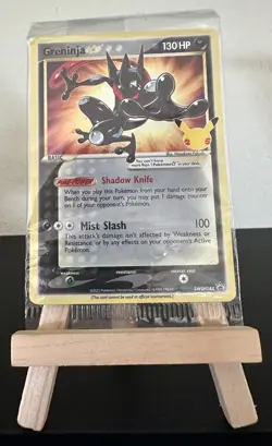 Pokemon TCG Greninja Gold Star SWSH144 Celebrations Black Star Promo NEW/SEALED - Image 1