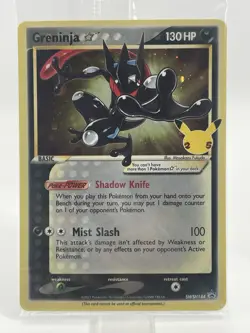 SEALED Pokemon Greninja Gold Star Holo Promo Black Star SWSH144 Celebrations - Image 1