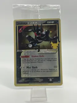 SEALED Pokemon Greninja Gold Star Holo Promo Black Star SWSH144 Celebrations - Image 2