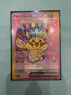 Pikachu Ex 277/217 SIR Ascended Heroes Mint English Pokemon TCG - Image 1
