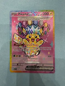 Pikachu Ex 277/217 SIR Ascended Heroes Mint English Pokemon TCG - Image 2