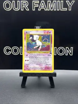Mew #9 Holo Black Star Promo Rare Vintage 2000 Pokemon TCG WOTC SWIRL LP - Image 1