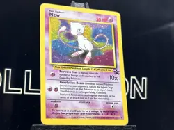 Mew #9 Holo Black Star Promo Rare Vintage 2000 Pokemon TCG WOTC SWIRL LP - Image 4