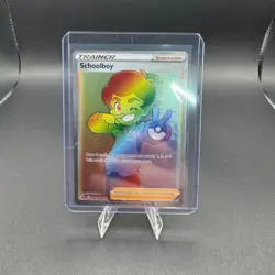 Schoolboy Pokemon Fusion Strike 276/264 Secret Rare Full Art Holo SWSH NM - Image 1