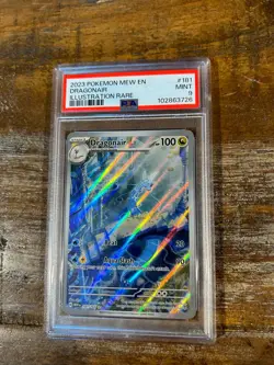 POKEMON 2023 Mew En 151 Illustration Rare DRAGONAIR #181 PSA 9 Mint Rare - Image 1