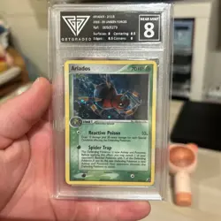 Getgraded 8 | Ariados #2/115 | 2005 Pokemon EX Unseen Forces Holo - Image 1