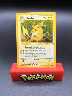 Pokemon TCG Raichu 14/62 Fossil Set 1999 Holo Rare Unlimited VTG WOTC LP - Image 1