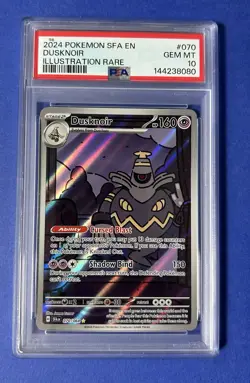 2024 Pokemon SFA EN Dusknoir Illustration Rare #070 PSA 10 GEM MT - Image 1
